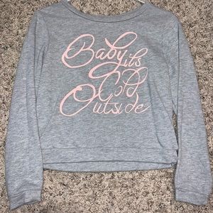 Baby It’s Cold Outside Crop Sweater